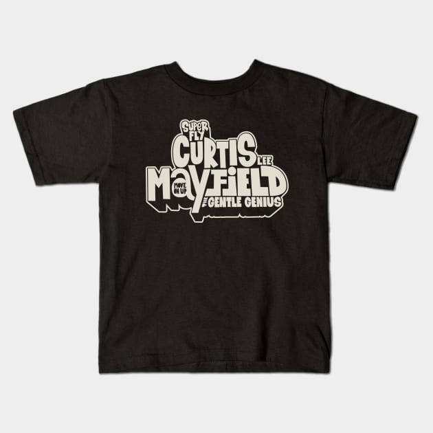 Curtis Mayfield - Superfly Kids T-Shirt by Boogosh